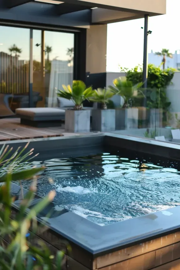 Modern Above Ground Pool Design Idea