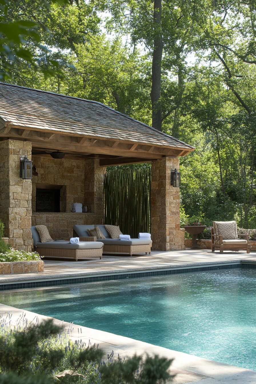38 Tropical Modern Pool House Ideas - photo 27