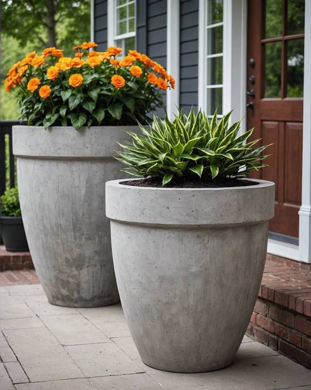 Modern Concrete Planter Ideas