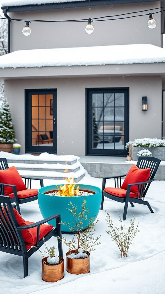 Bold Accents Against Neutral Backdrops