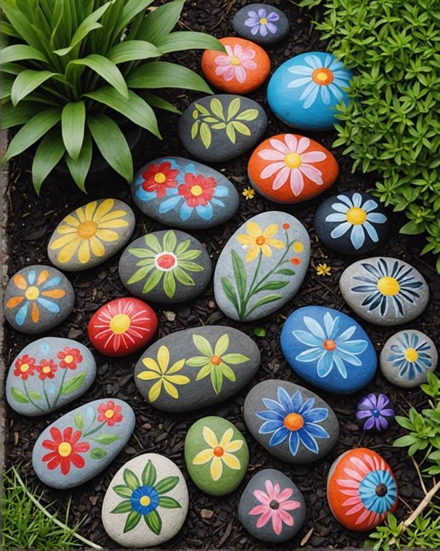 Painted Rock Border Ideas