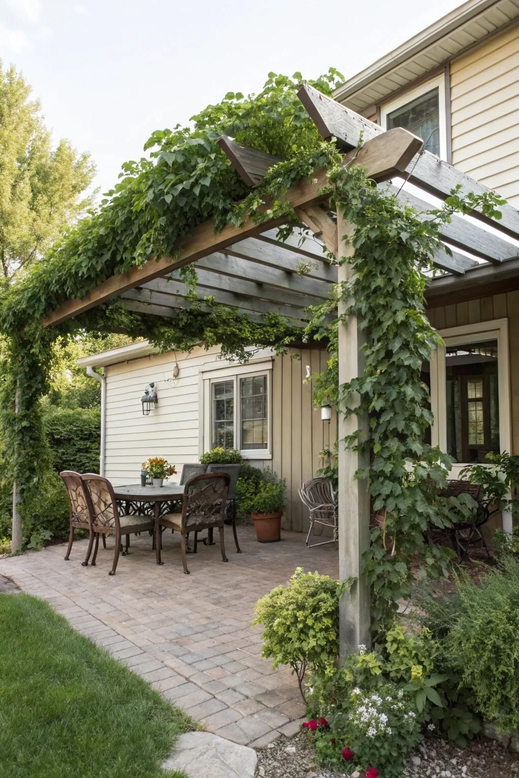 11. Add a Solid Roof to Your Pergola