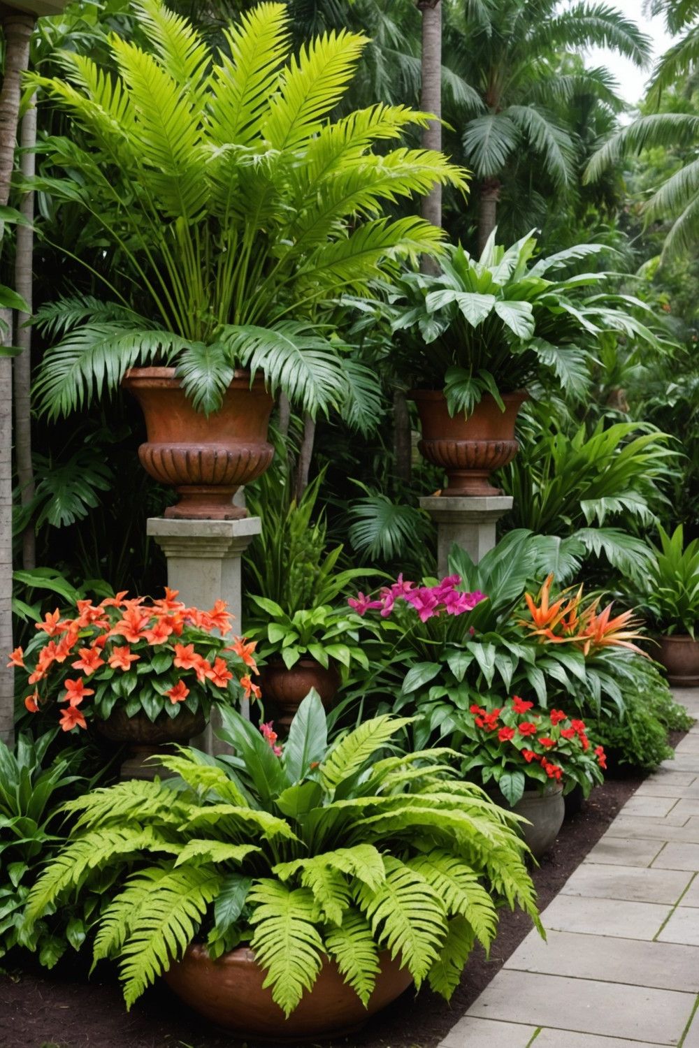 Layered Multi-Level Planters