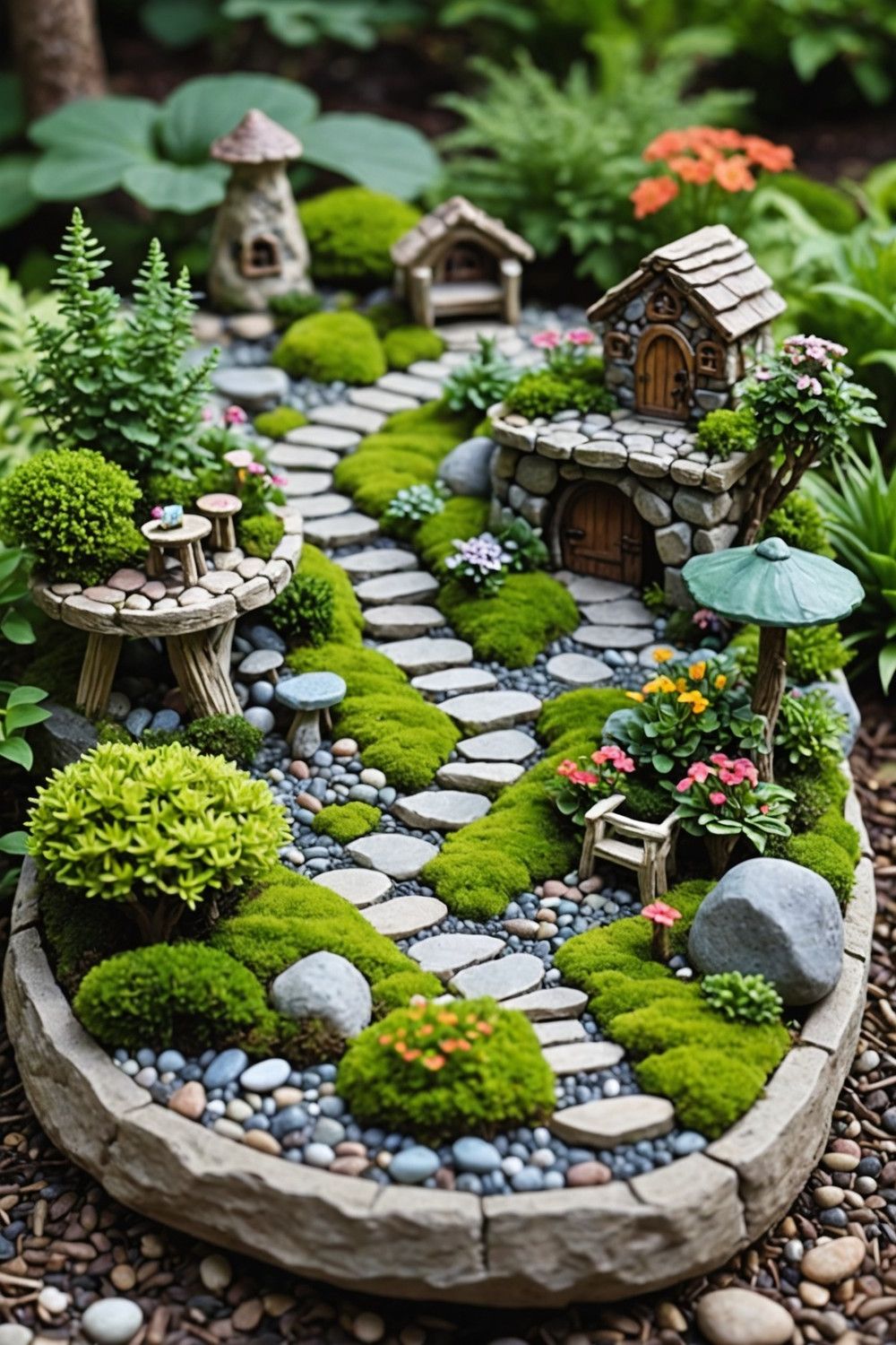 Add Rocks to Fairy Gardens