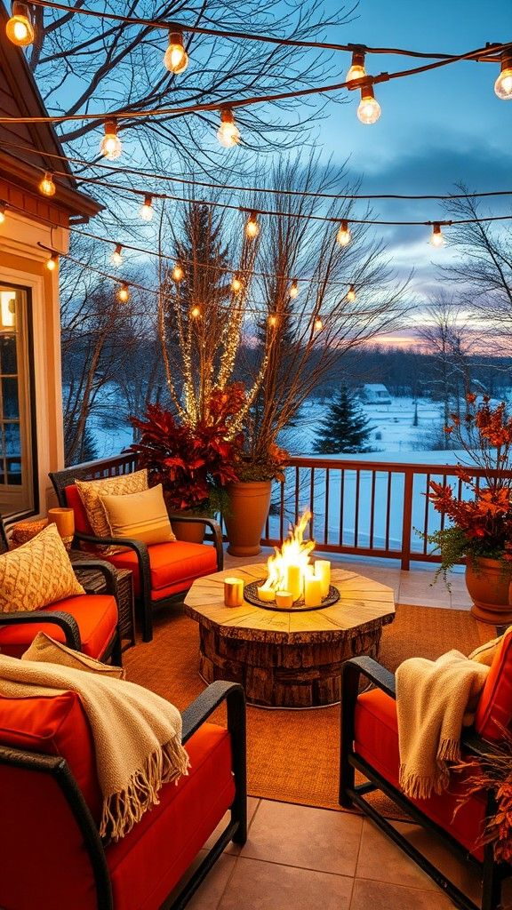 Warm Color Schemes for Patios
