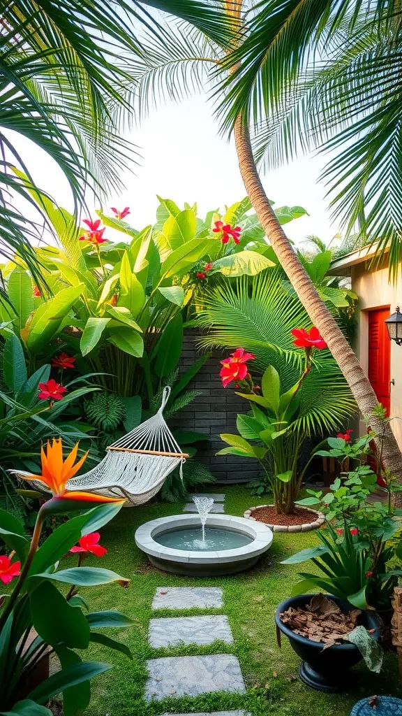 6. Backyard Jungle for a Tropical Escape