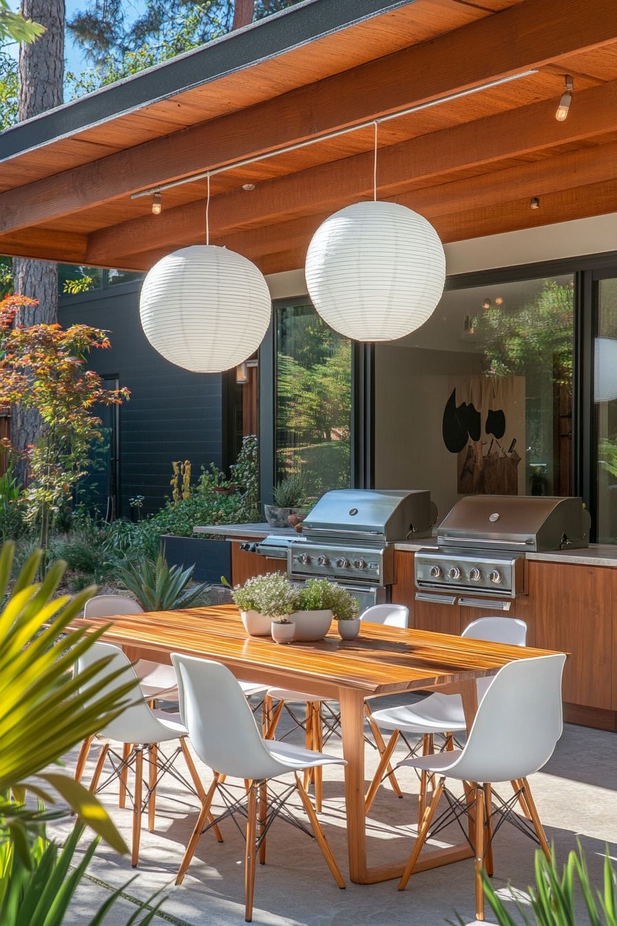 7. Hang Paper Lanterns for Soft Patio Light