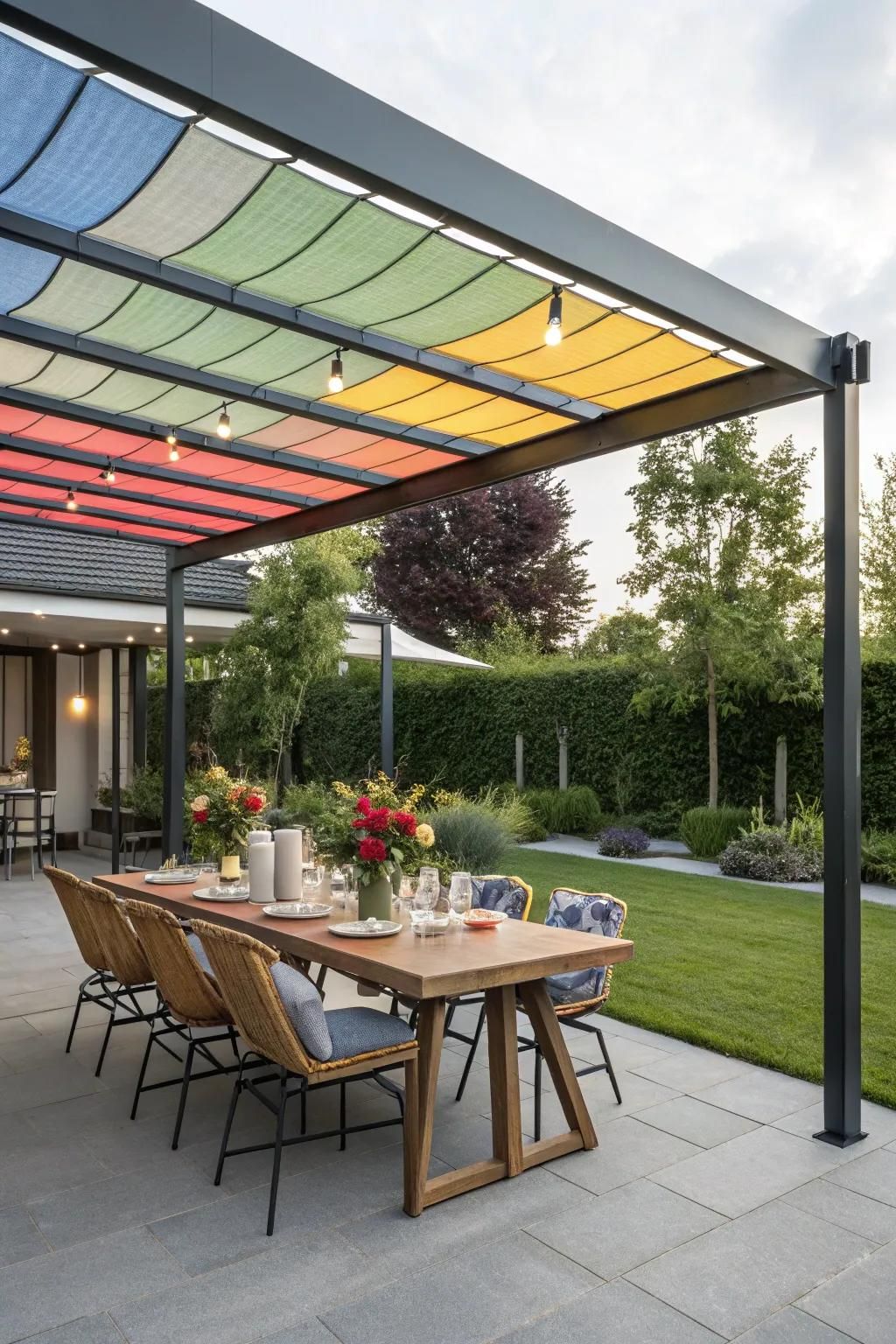 2. A Unique Tension Fabric Canopy