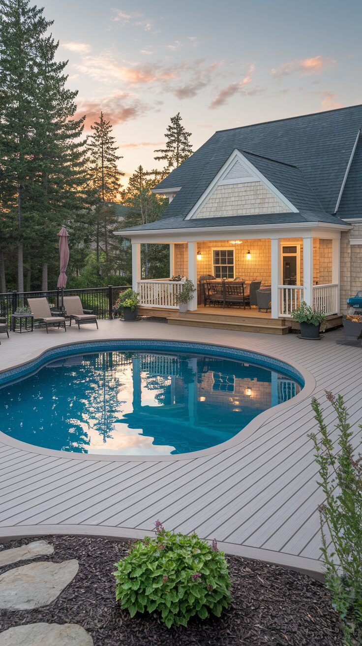 Covered Decks for Year-Round Pool Use
