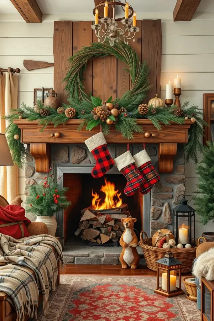 Rustic Mantel Ideas for the Holidays