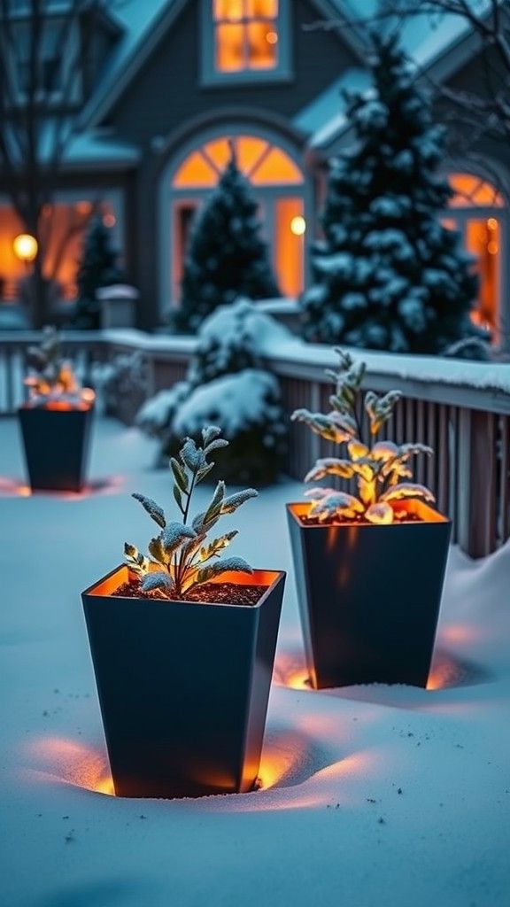 Illuminated Planters for a Standout Feature