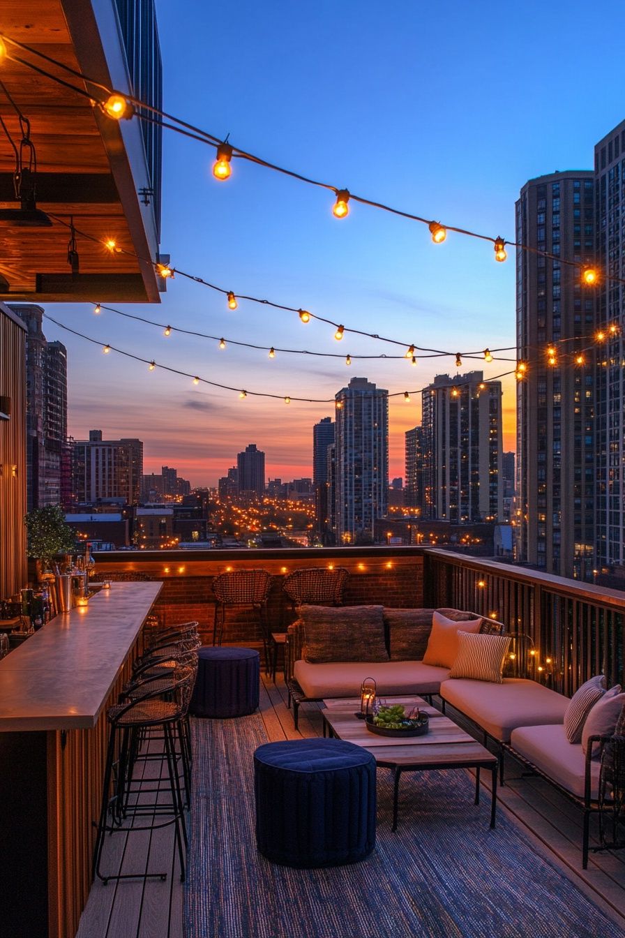 25. Light Up Your Rooftop the Easy Way