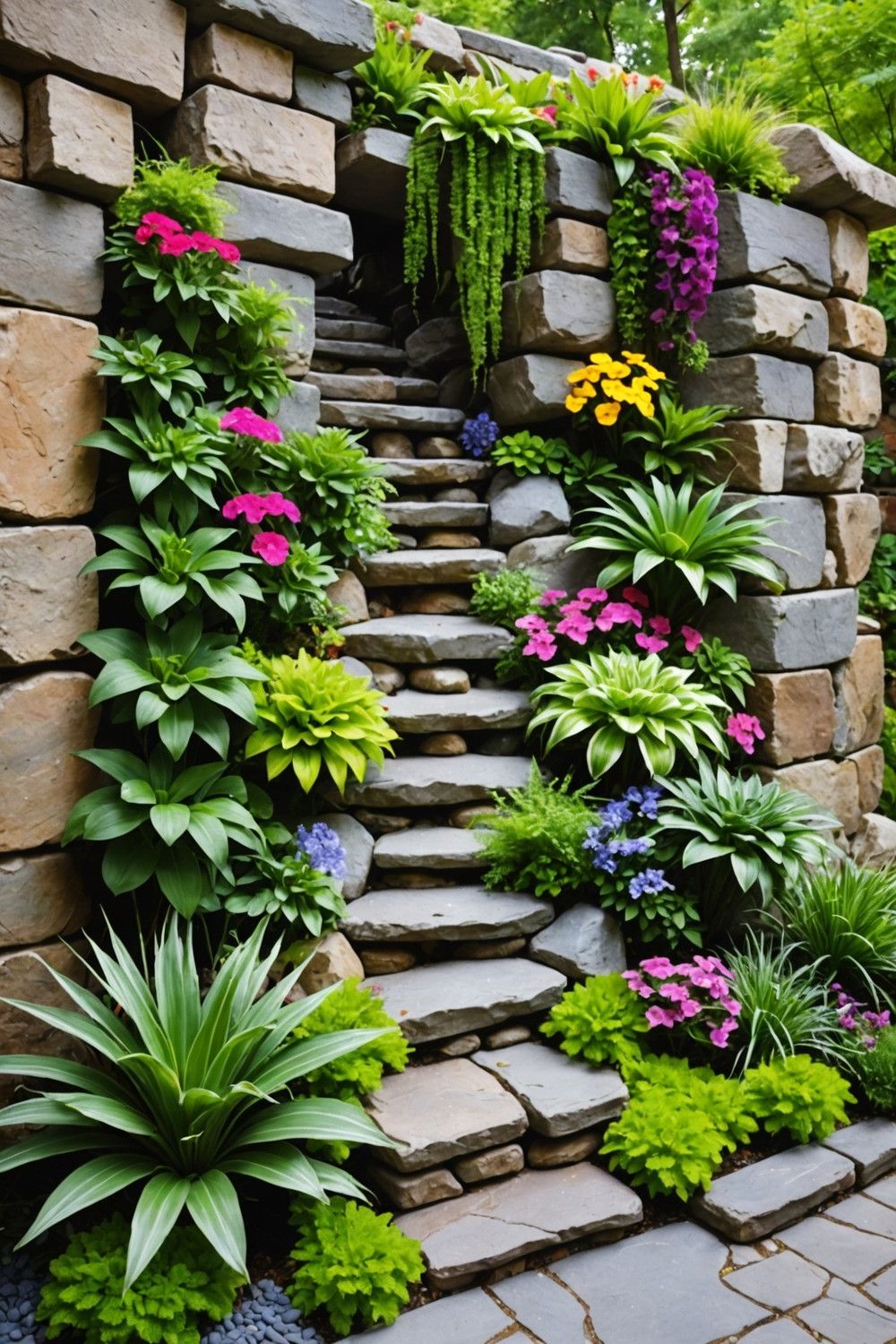 Design a Vertical Rock Garden