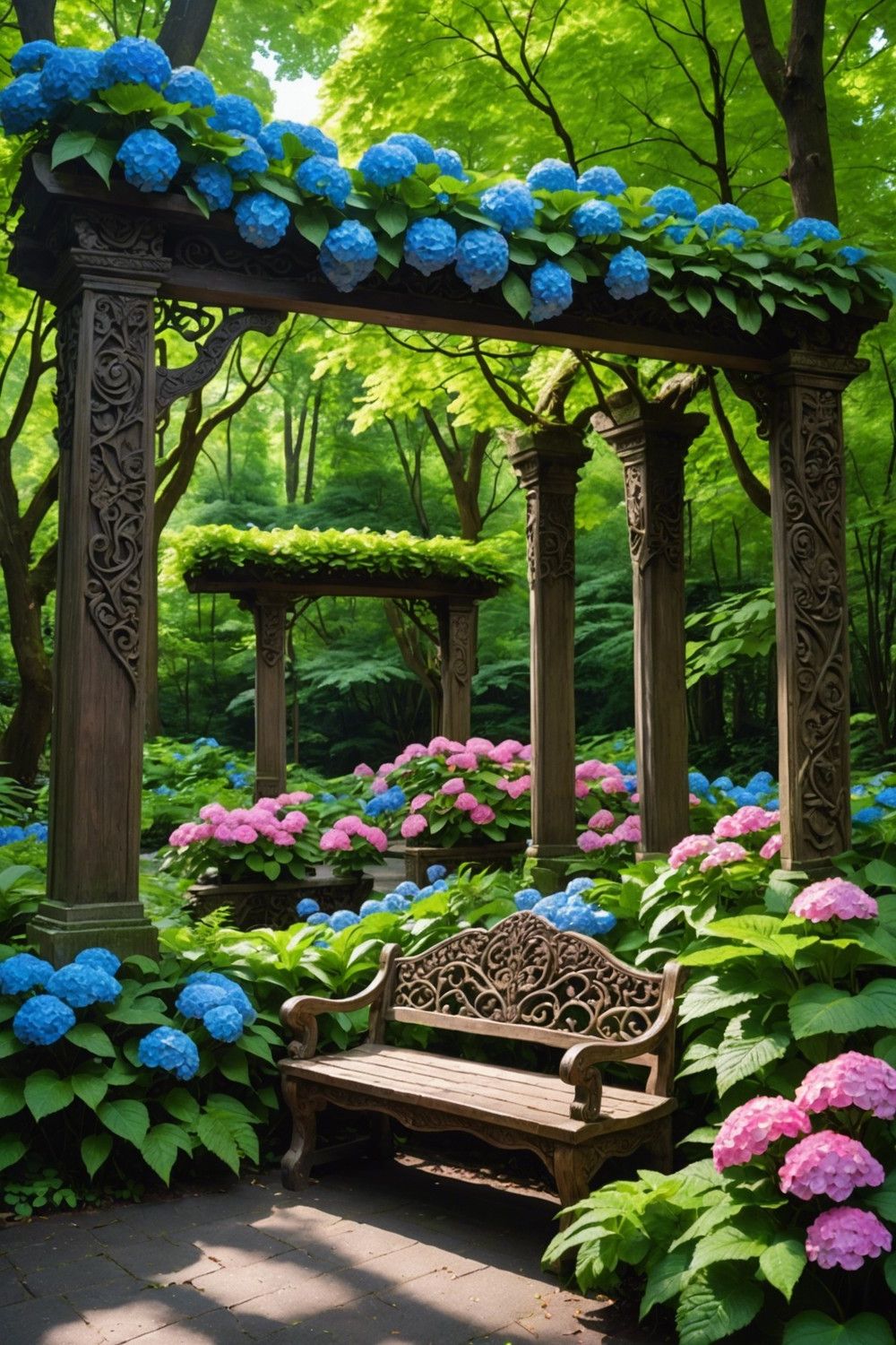 Magical Forest Hydrangea Garden