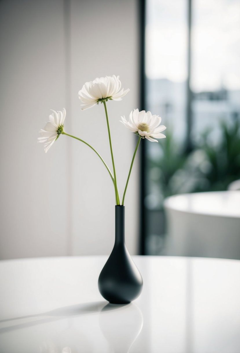 9) Keep It Simple with Modern Vases