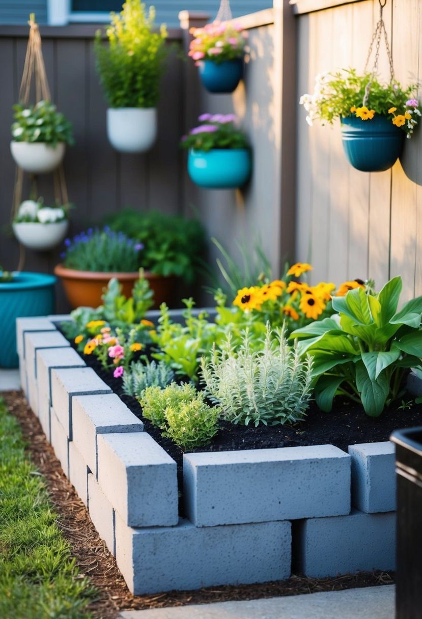 Building a Garden Bed from Cinder Blocks