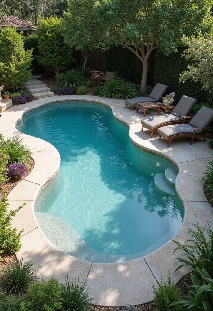 7. Unique Pool Shapes and Designs