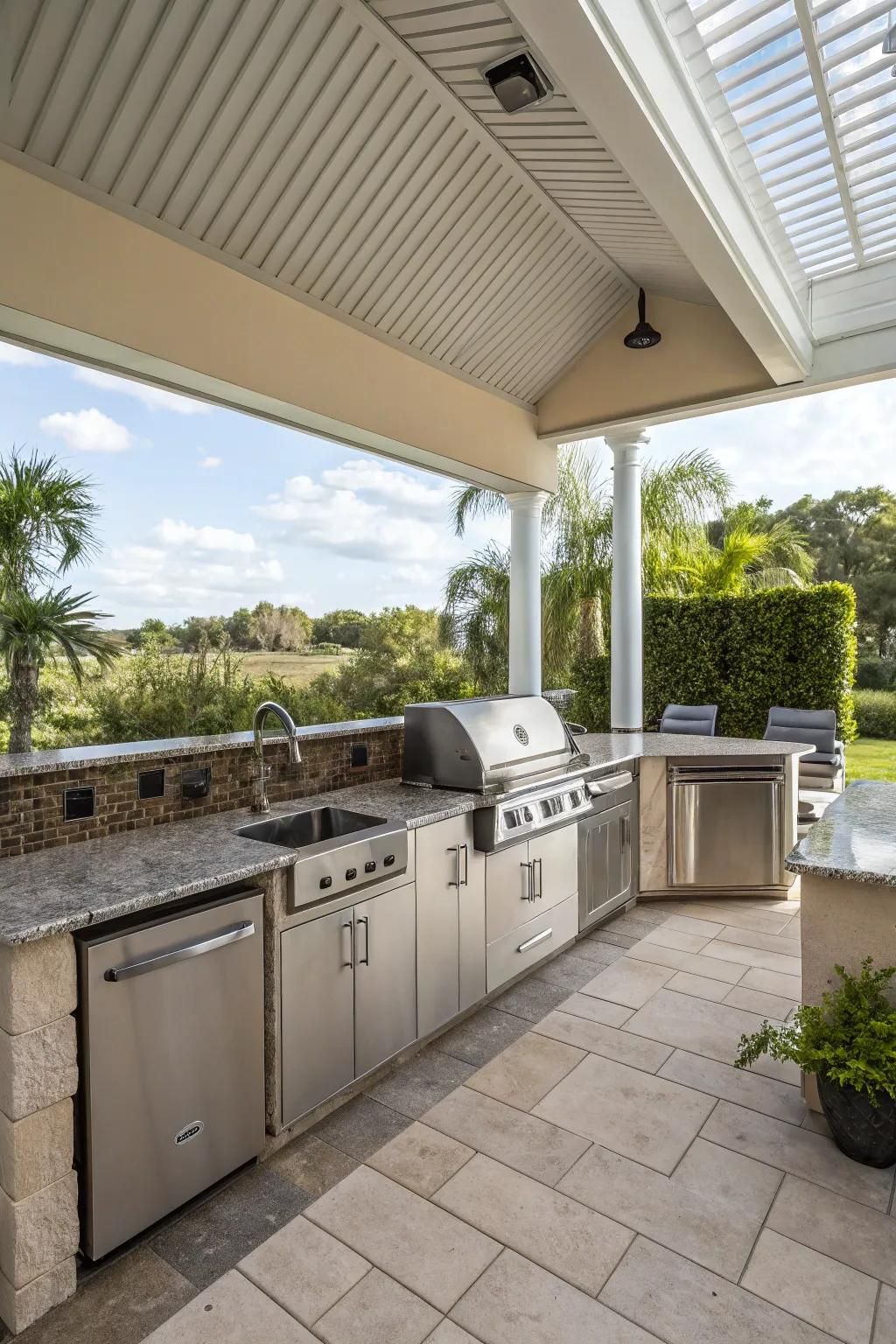 3. Set Up an Outdoor Kitchen