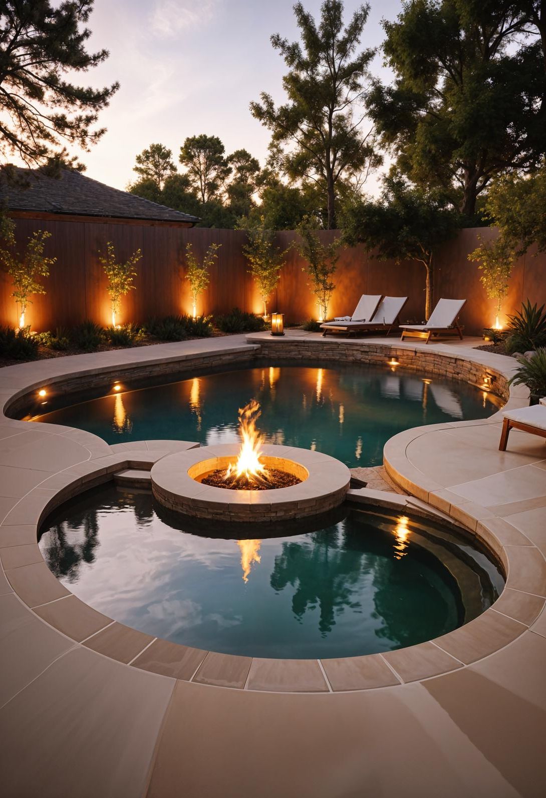 13. Plunge Pools with Fire Pit Features - photo 3