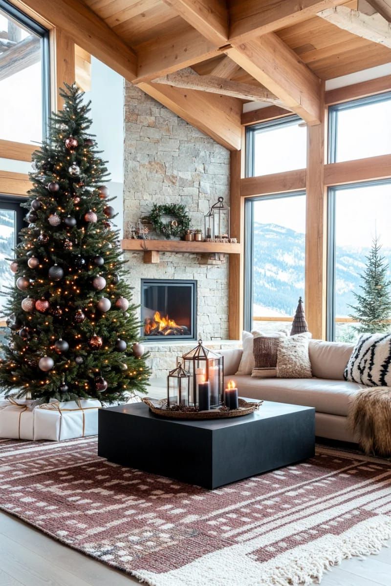 16. All-Black Christmas Tree With Matte Ornaments - photo 2