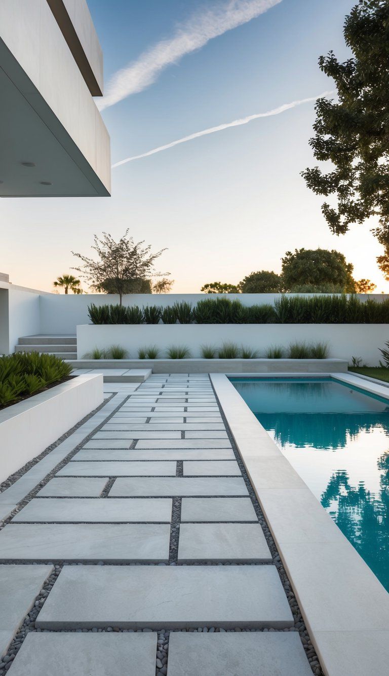 10. Try Large Pavers for a Modern Look