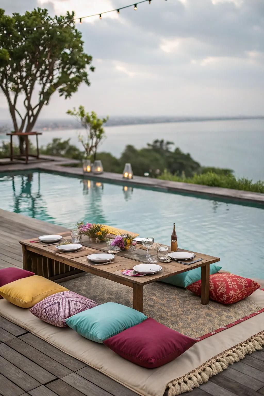 How to Style a Poolside Table