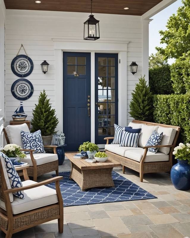 Nautical Patio for a Coastal Escape