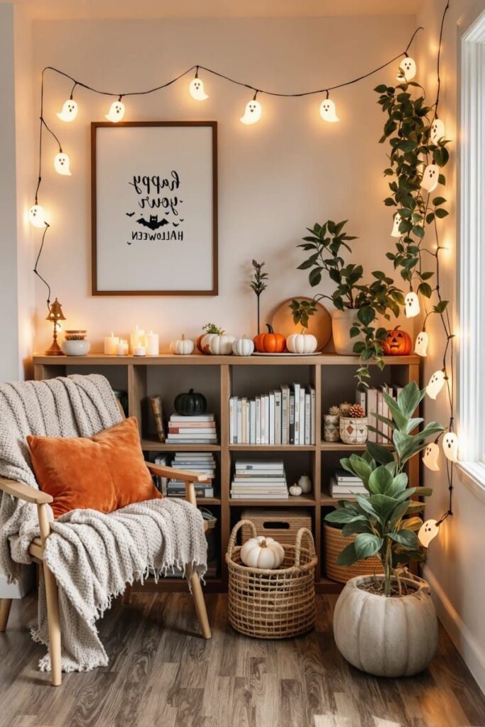 2. Ghost Fairy Lights for Cozy Corners