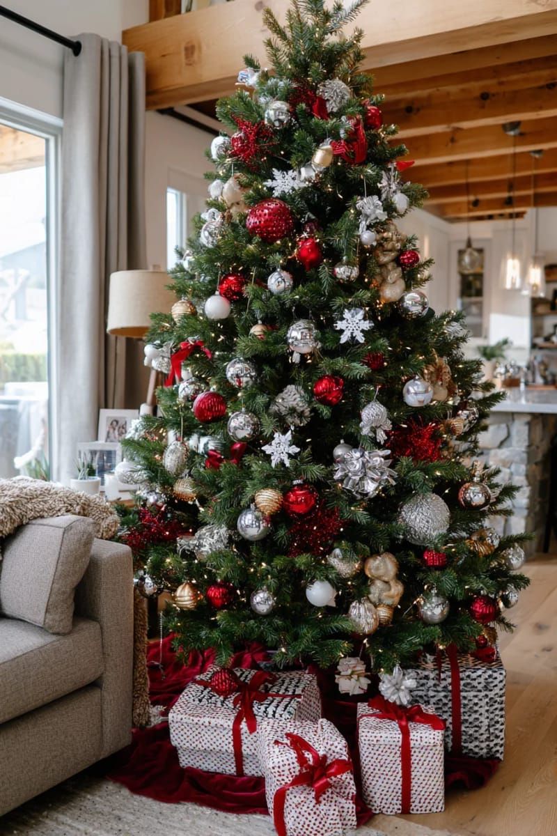 30. Base-clustered decorations for a bold tree display - photo 3
