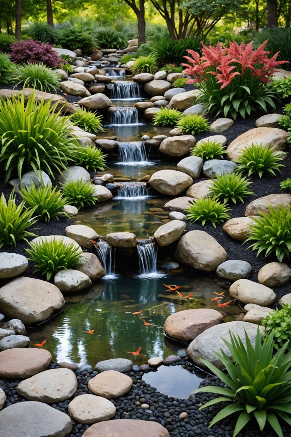 Add a Rock Water Feature