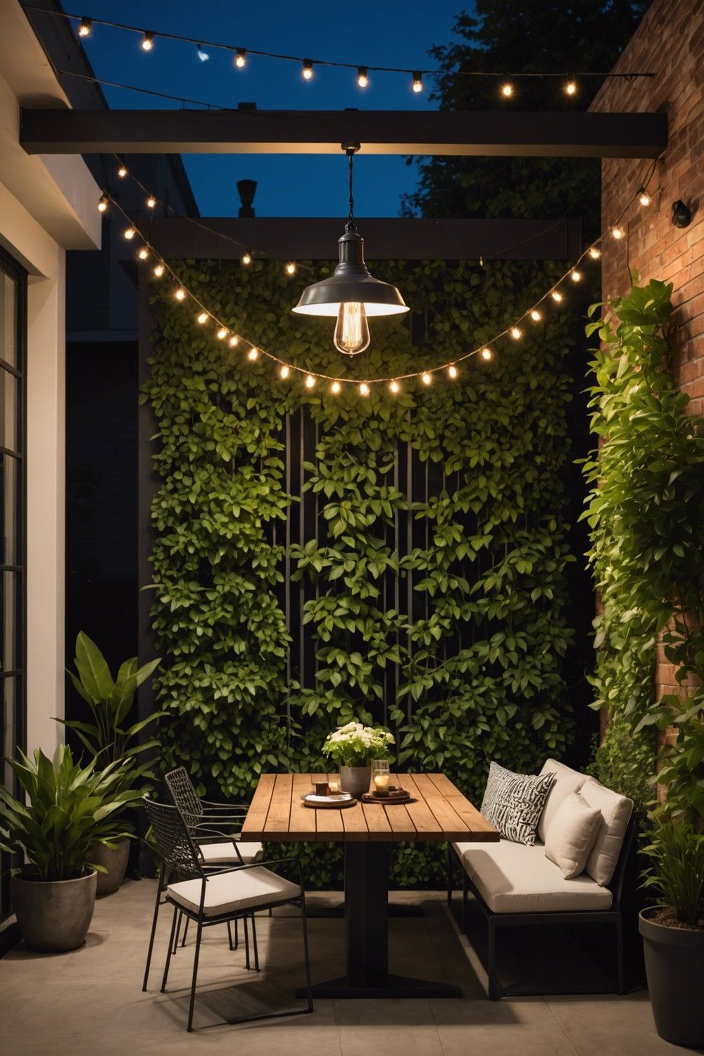 Metal Shades Paired With Edison Bulbs