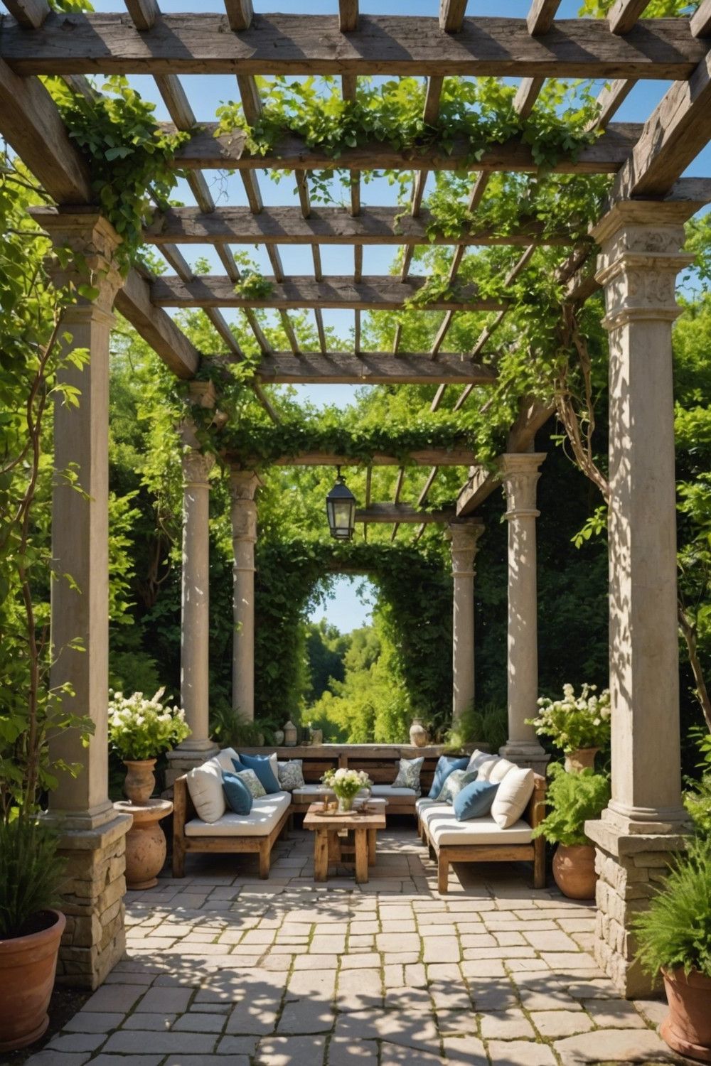 Sun-Kissed Pergola Retreat