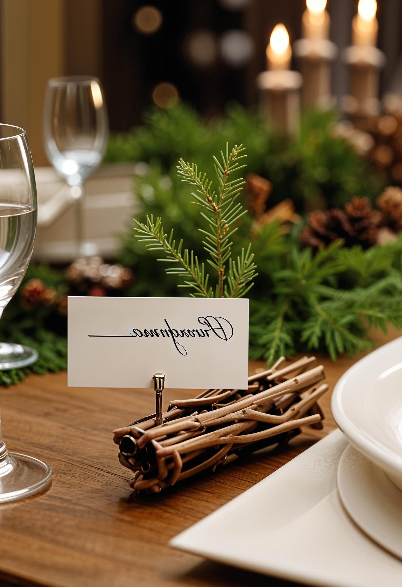 19. DIY Holiday Place Card Holder Ideas - photo 2