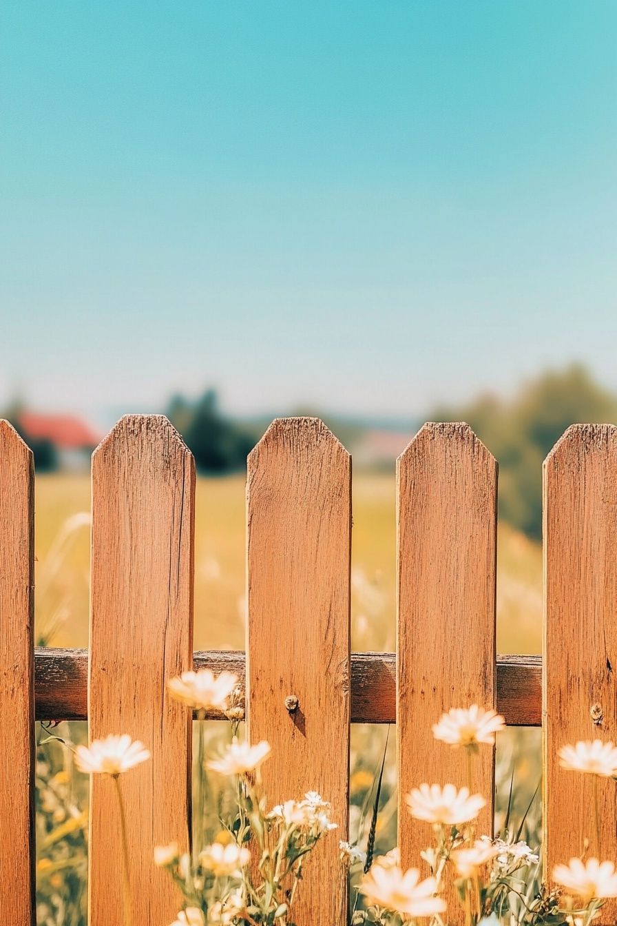 17. Add Wildflower Borders Along Your Fence