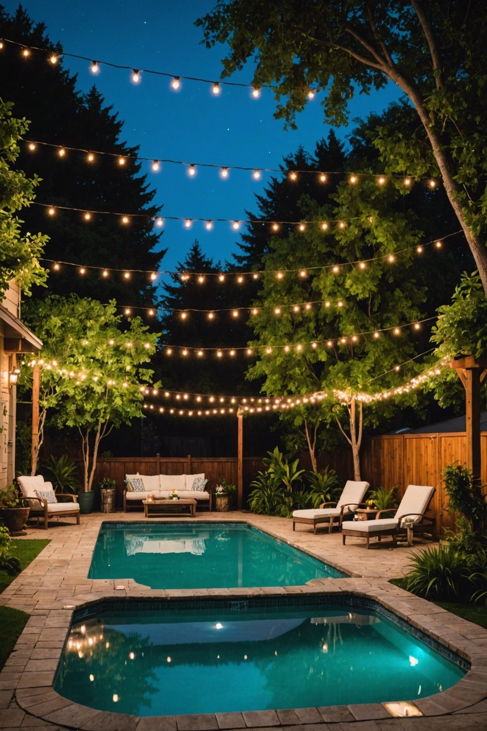 Backyard Resort With Hot Tub