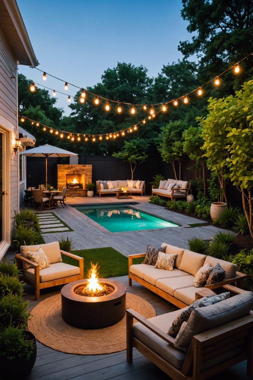 Small Decks That Pack in a Fire Pit