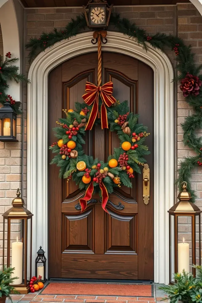 Wreaths Made From Natural Vintage Materials