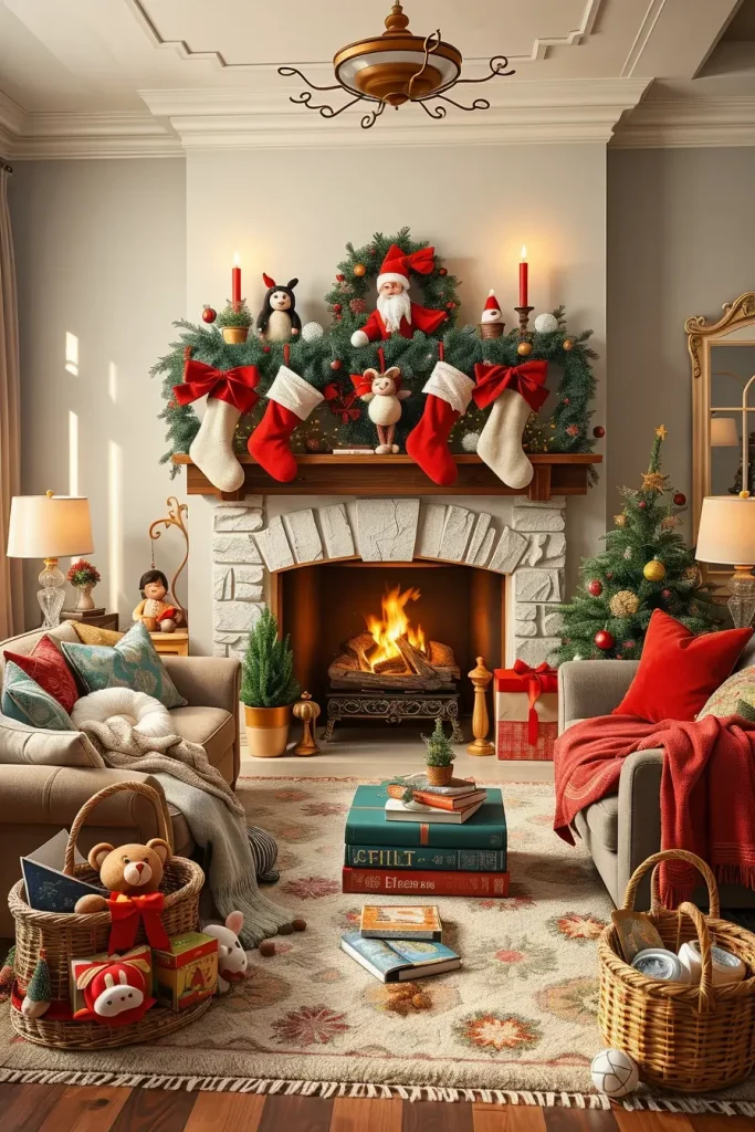 Family-Friendly Fireplace Decorations for Kids