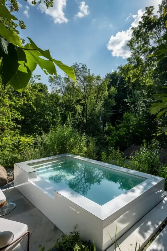 Backyard Oasis With Above Ground Pool