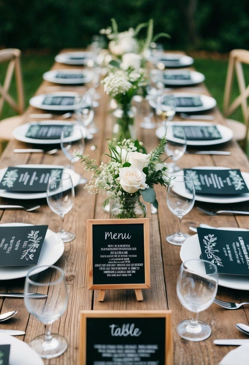 26) Mini Chalkboard Menu Ideas