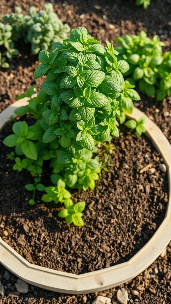 Compact Herb Spiral Garden Beds
