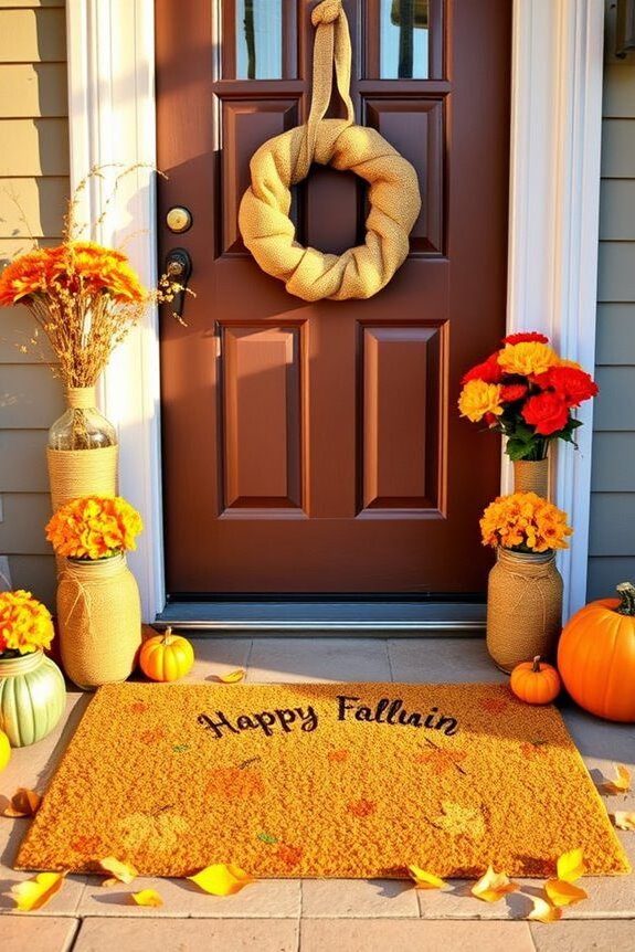 Add a Fun Fall-Themed Doormat