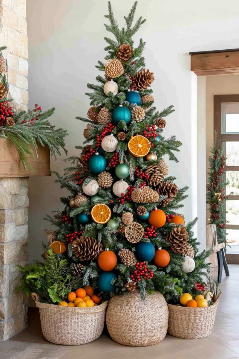 14. Nature-Inspired Tree With Pinecones and Citrus - photo 2