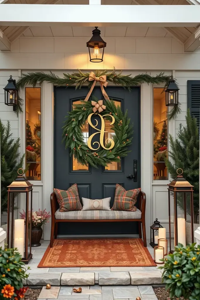Personalized Monogram Wreaths for the Holidays