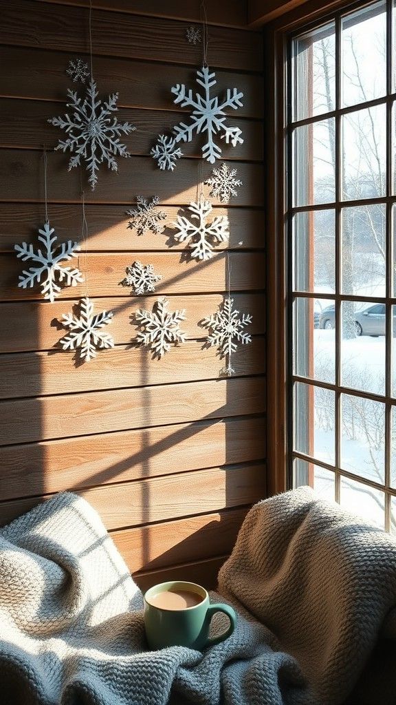 Handmade Snowflake Wall Hangings