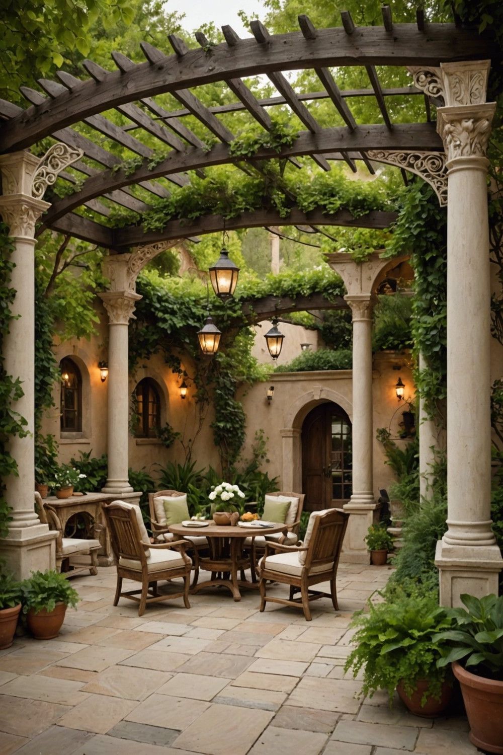 Mediterranean-Style Pergola Looks