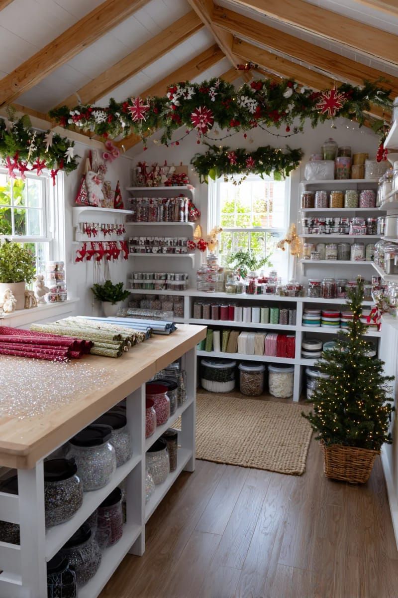 7. Paper Cutout Star and Tree Garland - photo 3