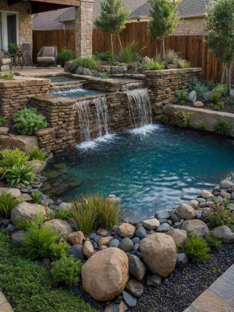 2025’s Top 47 Backyard Pool Ideas: Waterfall Wonders - photo 18
