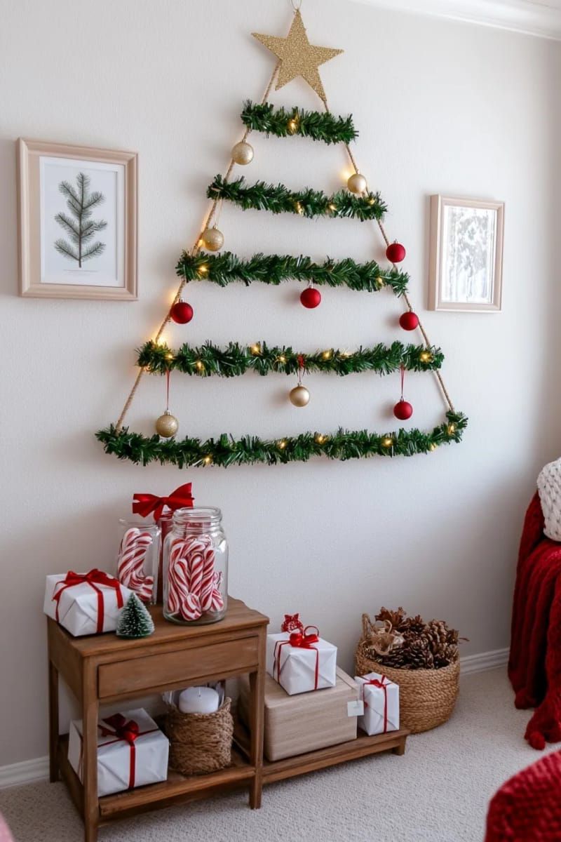 9. How to Build a Wall-Mounted Christmas Tree - photo 3