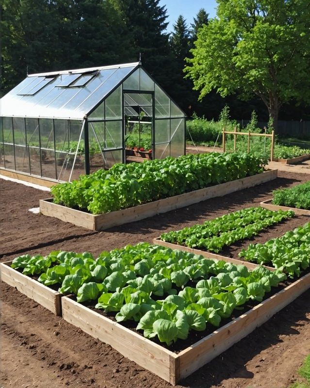 7. Greenhouse Garden with Automatic Irrigation